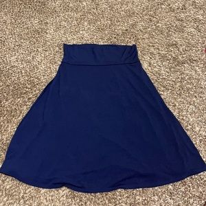 LulaRoe navy skirt